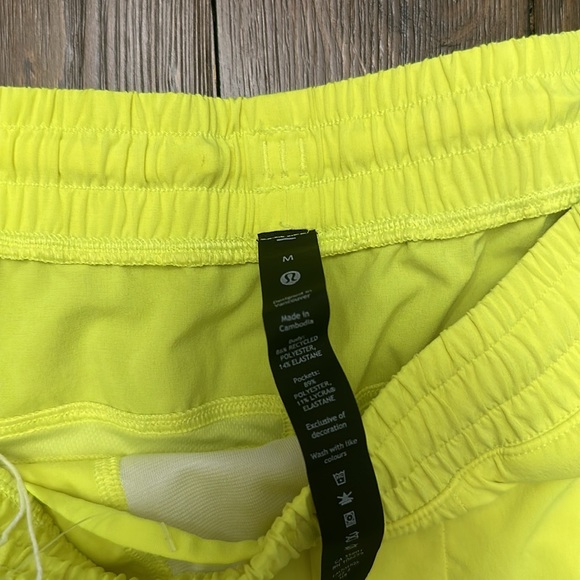 lululemon athletica Neon Yellow Athletic Shorts - Picture 5 of 5